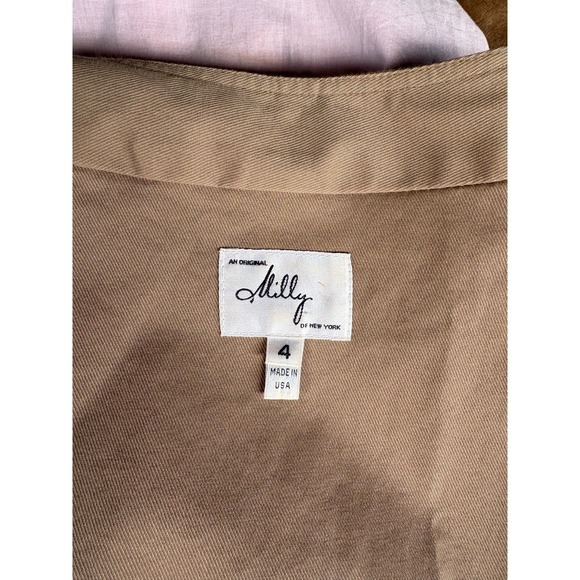 Milly Colorblock Belted Notched Neck Sleeveless Mini Sheath Dress - 4 - Picture 9 of 11